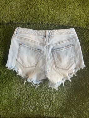 INC denim light wash shorts